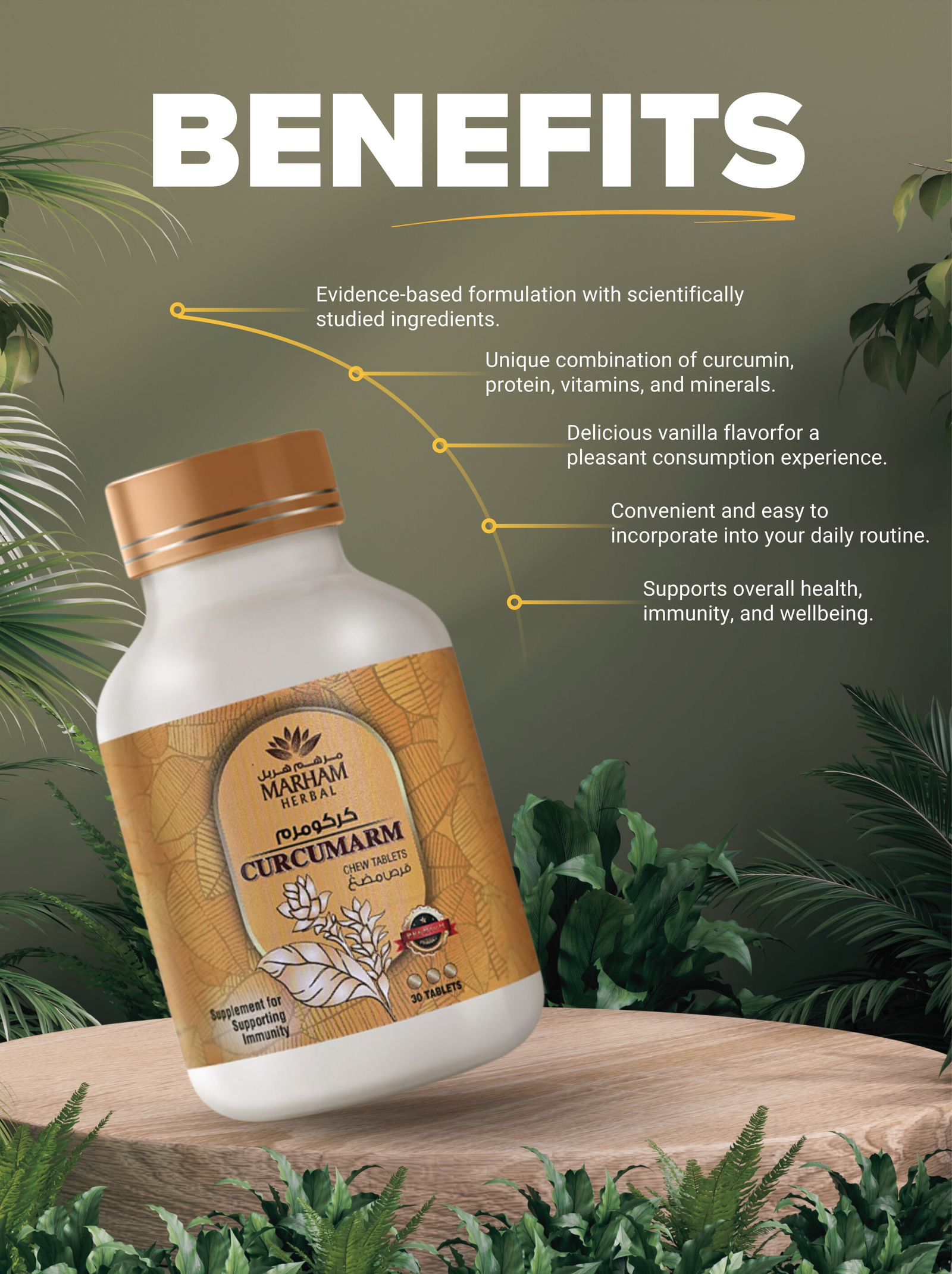 Curcumarm Chewable Tablet - aplus3 mobile